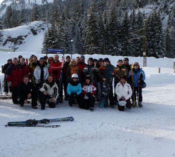 Gruppenbild Ski-Ausfahrt Februar 2013